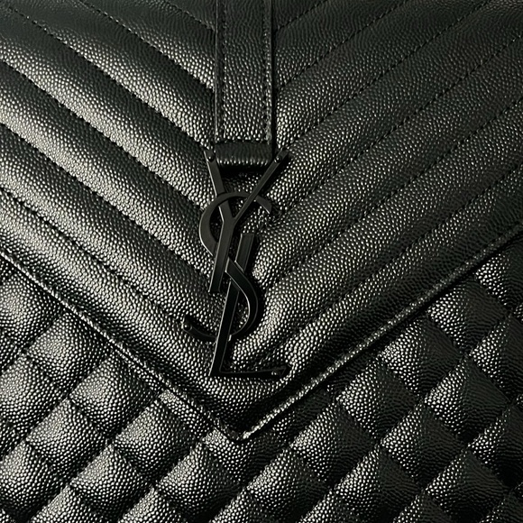 YSL Large envelope calfskin leather bag - Picture 2 of 4